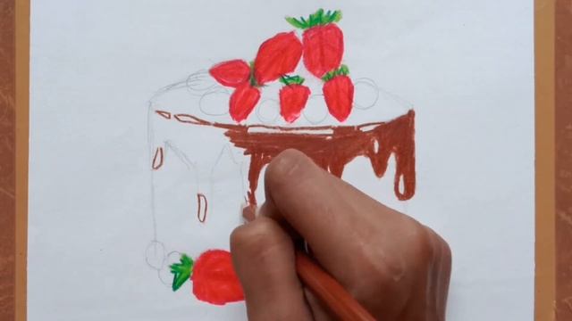 Birthday Cake Drawing | How to Draw a Cake Art Easy Sketch| Step by Step for Beginners | Cute Cake смотреть онлайн