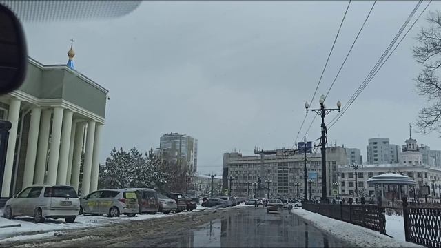 Хабаровск снег в марте ! За это забирают права ! смотреть онлайн