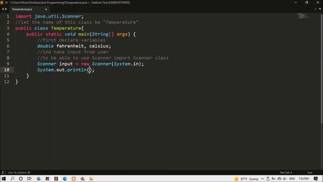 Java Exercise Convert Celsius to Fahrenheit смотреть онлайн