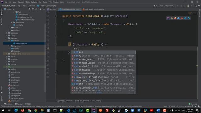 إرسال إيميلات باستخدام Laravel Queue смотреть онлайн