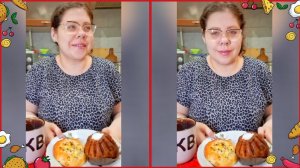 Мукбанг Ромовая баба, Ватрушка с творогом, чесноком и укропом