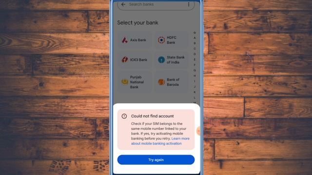 Couldn't find account / Couldn't find account problem google pay / GPay me bank add nahi ho raha ha смотреть онлайн