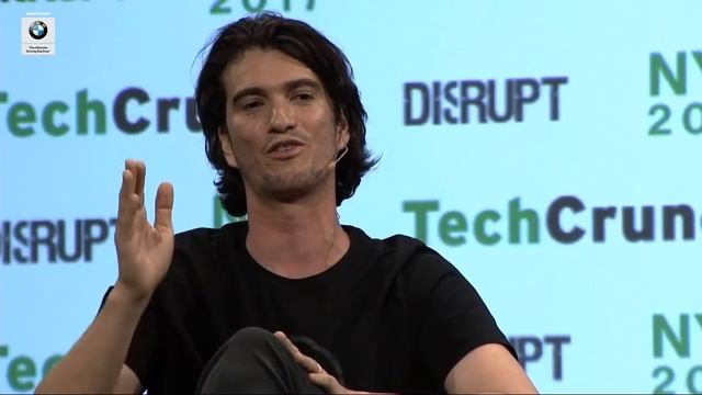 Optimizing space itself with WeWork's Adam Neumann | Disrupt NY 2017 смотреть онлайн