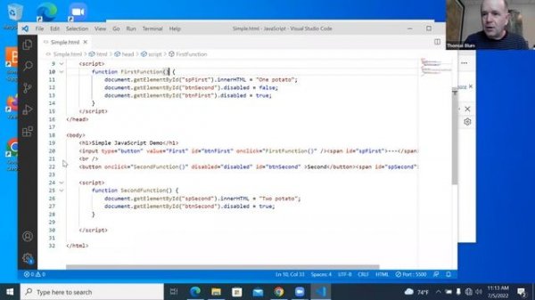 Debugging JavaScript in Visual Studio Code and the Browser's Console
