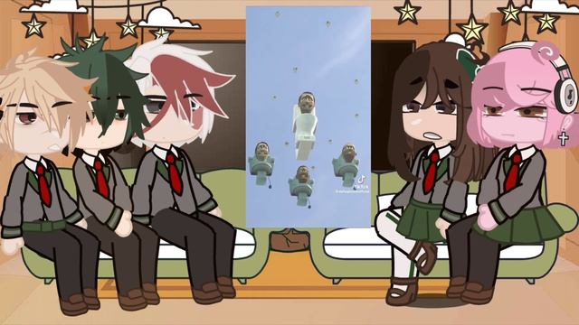 Mha (Class 1a) react to skidibi toilet |Gacha club reaction video смотреть онлайн