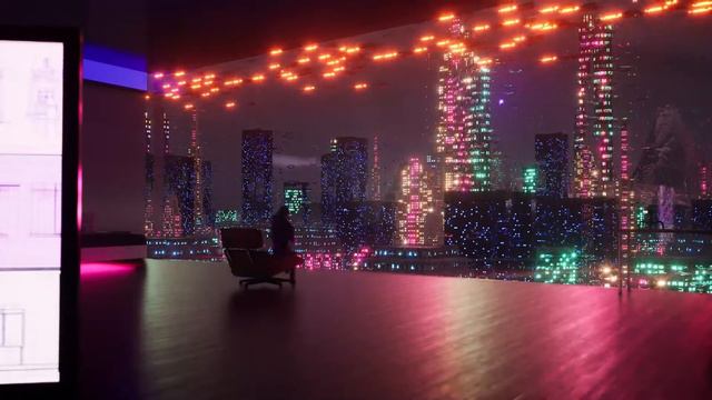 Rain Ambience: "City of Lights" - Sleepless City Night - 1 Hour - Relaxing Rain Audio смотреть онлайн