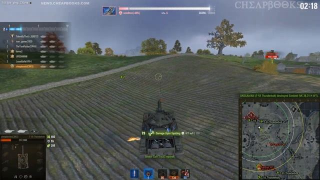 Last WT - T55 Thunderbolt - 2800 Damage - Redshire смотреть онлайн