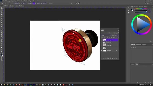 How to Create Stamp Mockup wit Smart Object in Photoshop 17 Session | NGS Art смотреть онлайн