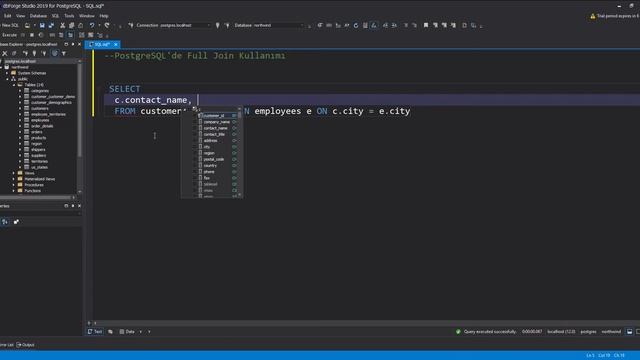 PostgreSQL'de Full Join Kullanımı смотреть онлайн