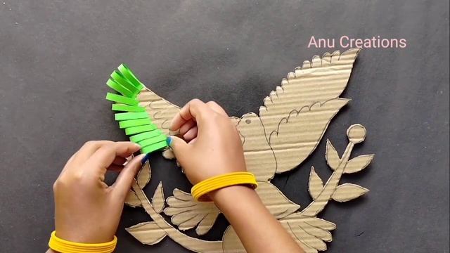 Easy Birds Wall Hanging Craft Using Cardboard||Unique Wall Hanging Craft смотреть онлайн