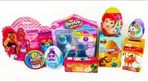 Откроем 10 РАЗНЫХ Сюрпризов СКРЕПЫШИ 3 Слаймы ЛОЛ Шопкинс Король Лев