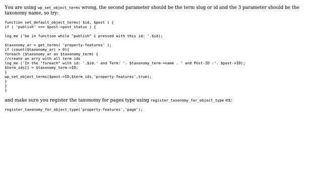 Wordpress: How to assign default taxonomy to pages on 'save_post'? (2 Solutions!!) смотреть онлайн