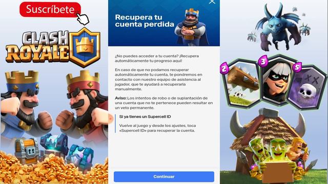 Como recuperar una cuenta perdida de clash Royale en 2022/ Recupera tu cuenta perdida fácil y rápid смотреть онлайн