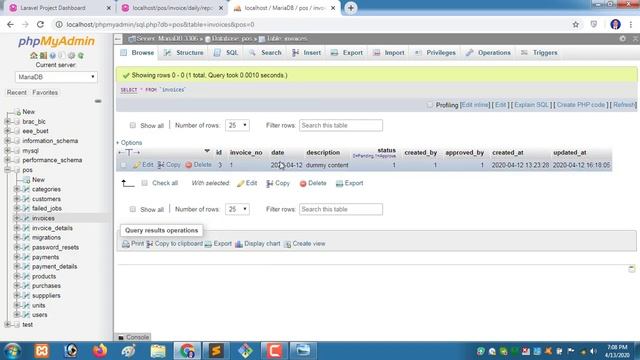 Daily invoice report | Laravel 6.0 | pos software/inventory management*2020*new tips* part 20 смотреть онлайн