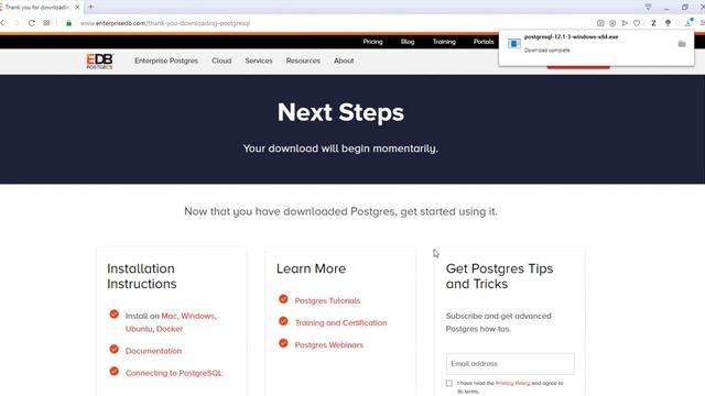 PostgreSQL Downloading and Installing смотреть онлайн