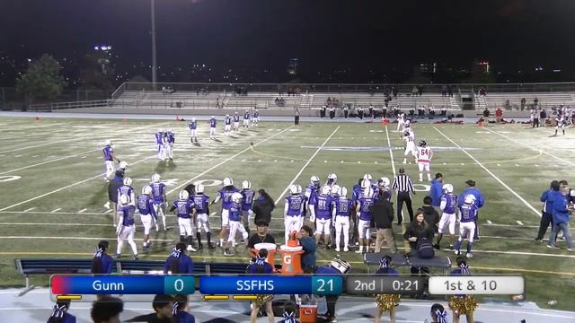 SSFHS vs Gunn High School Football 9-29-23 смотреть онлайн