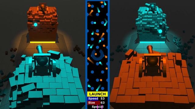 Castle Destruction 2 - Marble Race in Unity & Algodoo смотреть онлайн