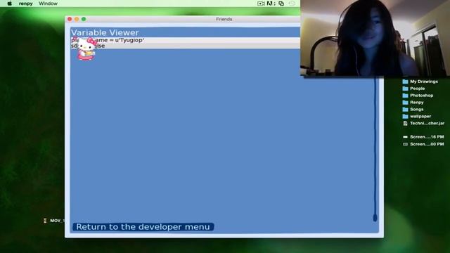 Renpy | Developer Menu | Variable Edits смотреть онлайн