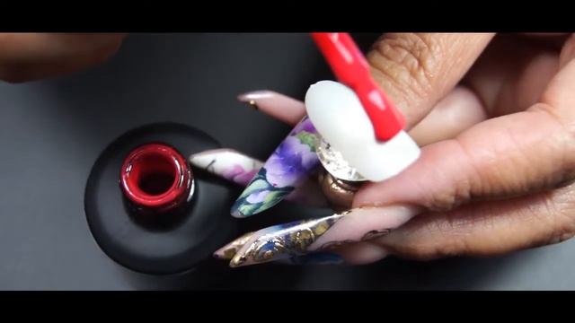 Gel Polish with Brilliant top and Velvet Top! смотреть онлайн