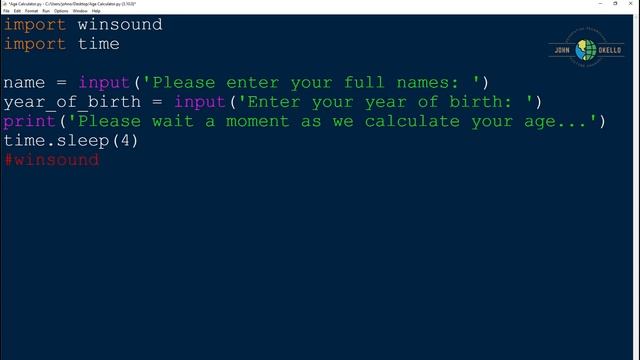 Python Project for Beginners: Age Calculator Project to estimate your age смотреть онлайн