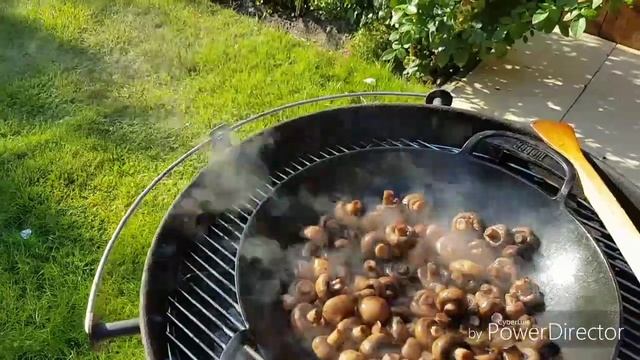 Грибы шампиньоны в казане на огне смотреть онлайн