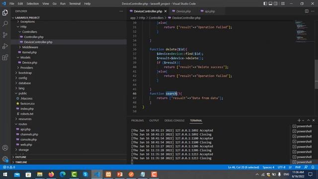 Laravel 9 tutorial - Search API смотреть онлайн