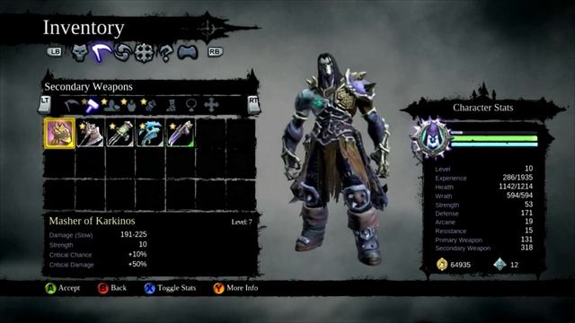Darksiders 2 Inventory Bug