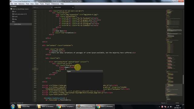 28 contact 1 - HTML CSS Bootstrap Project - A Static Website смотреть онлайн