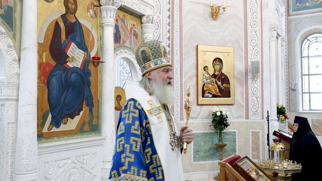 Проповедь митрополита Каширского Феогноста в Покровском Хотькове женском монастыре 01.07.21 смотреть онлайн