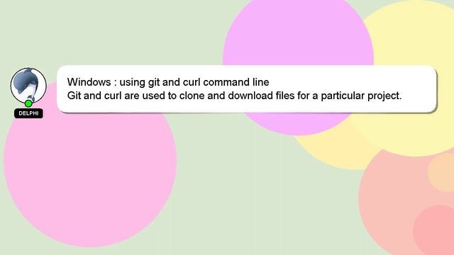Windows : using git and curl command line смотреть онлайн