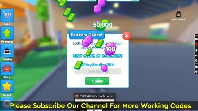 All *New* Car Factory Tycoon Codes (January 2023) l Latest Working Car Factory Tycoon Codes смотреть онлайн