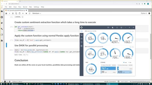 How to use multiprocessing with Pandas Dataframes | DASK | Python смотреть онлайн
