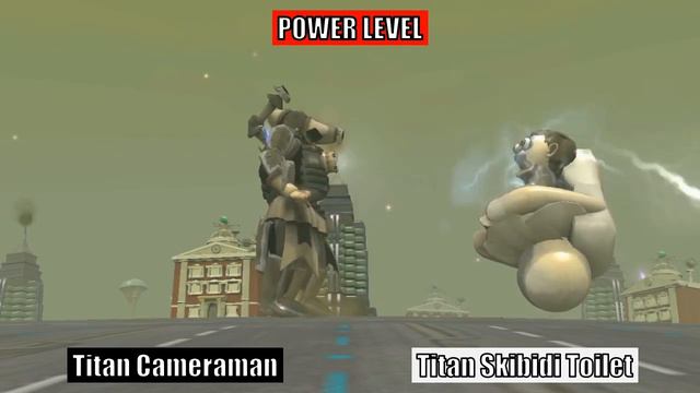 Titan Cameraman vs All Skibidi Toilets Power Comparison | SPORE смотреть онлайн