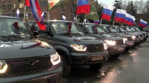 50 новых УАЗов «Патриот» передали российским бойцам в Ростовской области