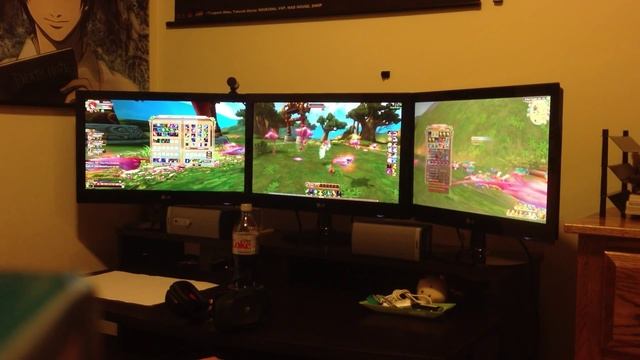 Ether Saga Online running on (Eyefinity) Triple Monitor Setup.. смотреть онлайн