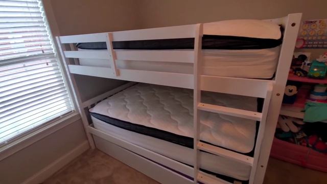 Wayfair Sleep 14" Firm Hybrid Mattress & Costway Full over Full Bunk Bed W/ Trundle Unboxing |Set u смотреть онлайн