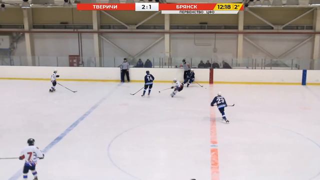 Первенство ЦФО 2021/2022 гг., ХК «Тверичи» 2007 г.р. - СК «Брянск» 2007 г.р. смотреть онлайн