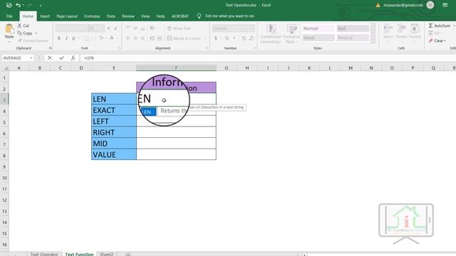 MS Excel Text Operator and Text Function Bangla Tutorial 2021 : Part 03 смотреть онлайн