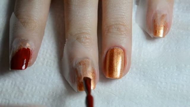 French Nail Art Tutorial / Дизайн ногтей с помощью скотча смотреть онлайн