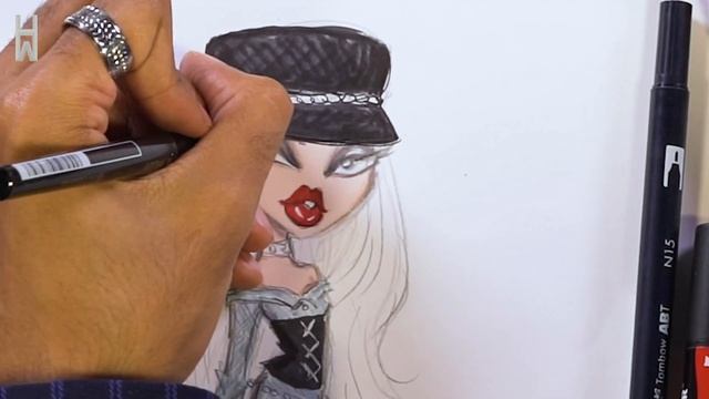 Bratz Cloe Illustration Colouring & Details Process | Hayden Williams смотреть онлайн