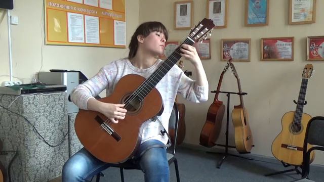 Свиягина К.8 класс. Бах Прелюдия 998, 2016 г.