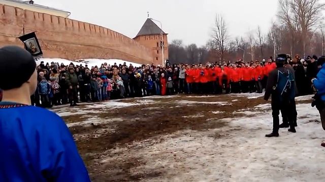 Shrovetide 2015 Novgorod Масленица кулачный бой Великий Новгород 4 смотреть онлайн