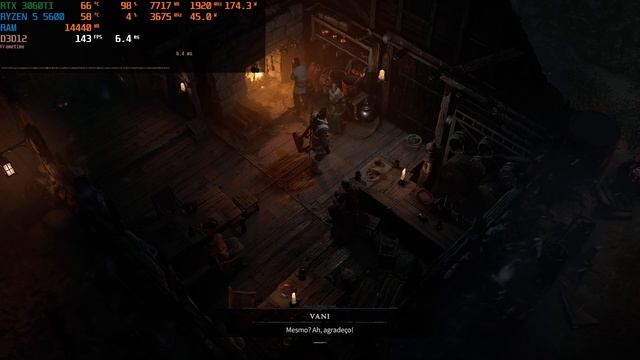 DIABLO IV RTX 3060TI RYZEN 5 5600 16 RAM 1080P ULTRA смотреть онлайн