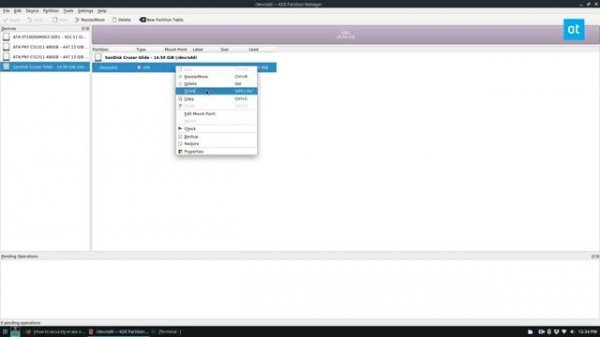 How to securely erase a USB flash drive on Linux