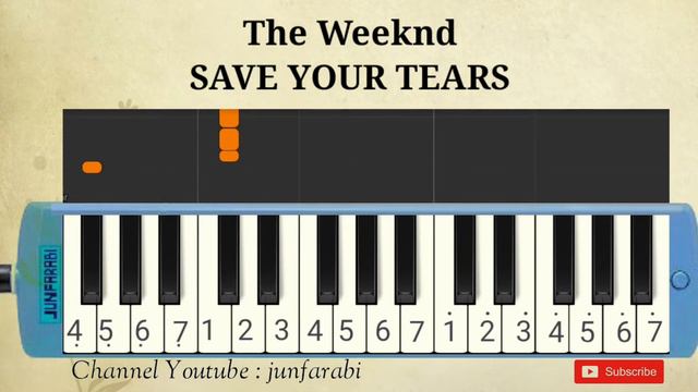 The Weeknd - SAVE YOUR TEARS - melodica instrumental смотреть онлайн