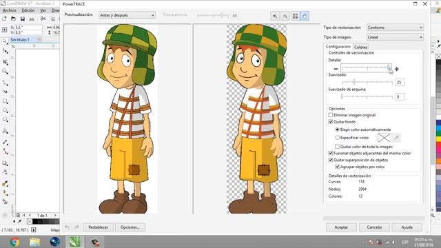 ¿Como Vectorizar Una Imagen en CorelDraw X7? ¡ES MUY FÁCIL! смотреть онлайн