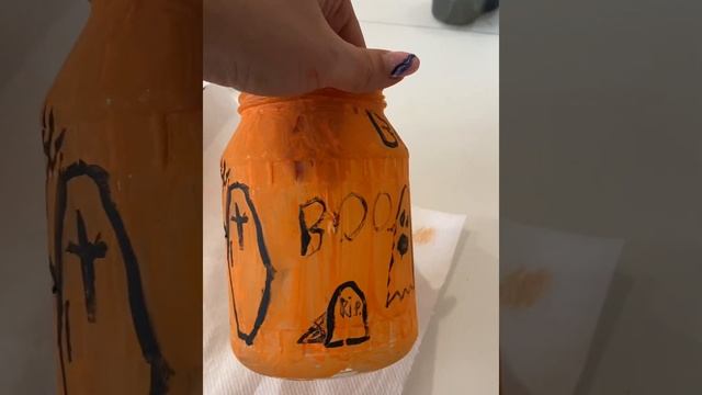 Светильник из банки на Хэллоуин смотреть онлайн