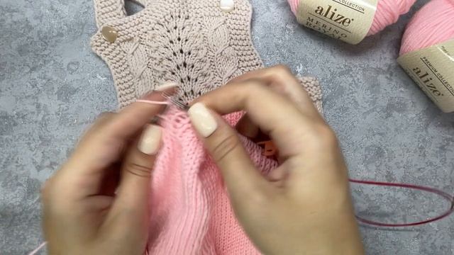 ПОЛУКОМБИНЕЗОН СПИЦАМИ С ОЧЕНЬ КРАСИВЫМ УЗОРОМ/МАСТЕР-КЛАСС/ВЯЗАНИЕ смотреть онлайн