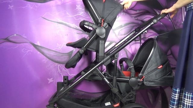 КОЛЯСКА ДЛЯ ДВОЙНИ И ПОГОДОК - СТАВИМ БЛОКИ И ЛЮЛЬКУ. Phil and Teds Voyager смотреть онлайн