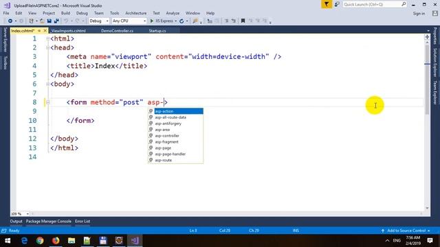 Upload File in ASP.NET Core 2 MVC смотреть онлайн
